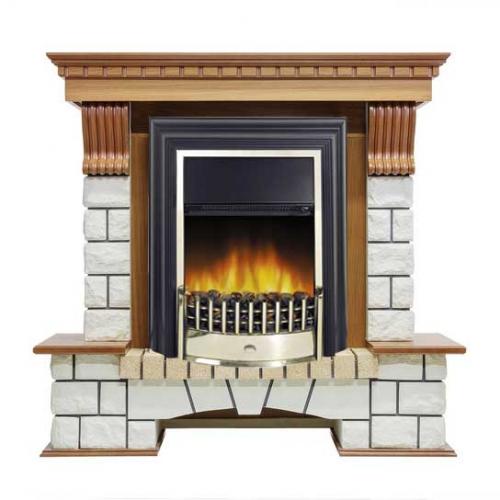 Каминокомплект Dimplex Pierre Luxe белый (дуб)+Cheriton Log Каминокомплект Dimplex Pierre Luxe белый (дуб)+Cheriton Log в Севастополе