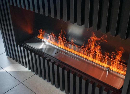 Электроочаг Schönes Feuer 3D FireLine 1000 со стальной крышкой в Севастополе