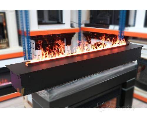 3D электроочаг Real Flame Line-S 150 3D Matte Black в Севастополе